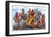 Hundred Years War: Soldiers of the French Army - Hundred Years War: French Soldiers --Giuseppe Rava-Framed Giclee Print