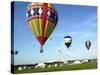 Hundreds of Balloon Fly Over the Early Morning Sky of Johnson Space Center Houston-null-Stretched Canvas