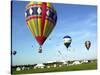 Hundreds of Balloon Fly Over the Early Morning Sky of Johnson Space Center Houston-null-Stretched Canvas