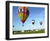 Hundreds of Balloon Fly Over the Early Morning Sky of Johnson Space Center Houston-null-Framed Premium Photographic Print