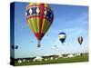 Hundreds of Balloon Fly Over the Early Morning Sky of Johnson Space Center Houston-null-Stretched Canvas