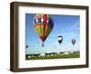 Hundreds of Balloon Fly Over the Early Morning Sky of Johnson Space Center Houston-null-Framed Photographic Print