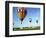 Hundreds of Balloon Fly Over the Early Morning Sky of Johnson Space Center Houston-null-Framed Photographic Print