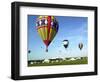 Hundreds of Balloon Fly Over the Early Morning Sky of Johnson Space Center Houston-null-Framed Photographic Print