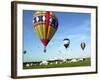 Hundreds of Balloon Fly Over the Early Morning Sky of Johnson Space Center Houston-null-Framed Photographic Print