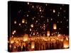Hundreds of Lanterns are Released During a Memorial Service-null-Stretched Canvas