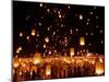 Hundreds of Lanterns are Released During a Memorial Service-null-Mounted Photographic Print