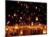 Hundreds of Lanterns are Released During a Memorial Service-null-Mounted Photographic Print