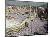 Hundreds of Thousands of Pilgrims Perform Friday Prayers at the Great Mosque in Mecca, Saudi Arabia-null-Mounted Photographic Print