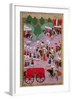 "Hunername" the Army of Suleyman the Magnificent (1494-1566) Leave for Europe-null-Framed Giclee Print
