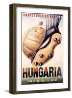 Hungaria Soccer Shoes-null-Framed Art Print