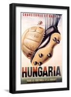 Hungaria Soccer Shoes-null-Framed Art Print