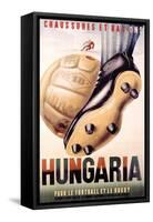 Hungaria Soccer Shoes-null-Framed Stretched Canvas