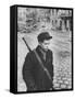 Hungarian Boy Freedom Fighter, During Workers Revolution Against Soviet Backed Communist Government-null-Framed Stretched Canvas