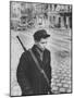 Hungarian Boy Freedom Fighter, During Workers Revolution Against Soviet Backed Communist Government-null-Mounted Photographic Print