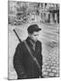 Hungarian Boy Freedom Fighter, During Workers Revolution Against Soviet Backed Communist Government-null-Mounted Photographic Print