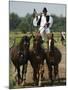Hungarian Cowboy Horse Show, Bugaci Town, Kiskunsagi National Park, Hungary-Christian Kober-Mounted Photographic Print