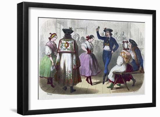 Hungarian Dancers. Dancer-null-Framed Giclee Print