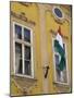 Hungarian Flag and House Detaill, Uri Utca, Old Town, Budapest, Hungary, Europe-Jean Brooks-Mounted Photographic Print