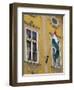 Hungarian Flag and House Detaill, Uri Utca, Old Town, Budapest, Hungary, Europe-Jean Brooks-Framed Premium Photographic Print