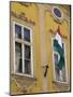 Hungarian Flag and House Detaill, Uri Utca, Old Town, Budapest, Hungary, Europe-Jean Brooks-Mounted Premium Photographic Print