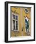 Hungarian Flag and House Detaill, Uri Utca, Old Town, Budapest, Hungary, Europe-Jean Brooks-Framed Photographic Print