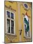Hungarian Flag and House Detaill, Uri Utca, Old Town, Budapest, Hungary, Europe-Jean Brooks-Mounted Photographic Print