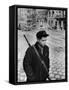 Hungarian Freedom Fighter During Revolution Against Soviet Backed Government-Michael Rougier-Framed Stretched Canvas