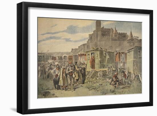 Hungarian Gypsies Outside Carcassonne-French-Framed Giclee Print