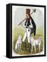 Hungarian Man with Dogs, 1809-W Dickes-Framed Stretched Canvas