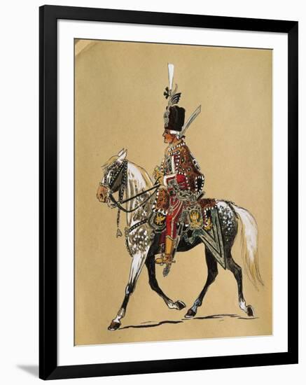 Hungarian Noble Guard on a Horse, Austria-null-Framed Premium Giclee Print