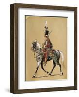 Hungarian Noble Guard on a Horse, Austria-null-Framed Giclee Print