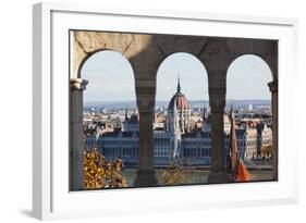 Hungarian Parliament, Budapest-George Oze-Framed Photographic Print