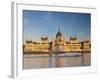 Hungarian Parliament Building and River Danube, Budapest, Hungary-Doug Pearson-Framed Photographic Print