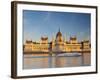 Hungarian Parliament Building and River Danube, Budapest, Hungary-Doug Pearson-Framed Photographic Print