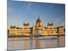 Hungarian Parliament Building and River Danube, Budapest, Hungary-Doug Pearson-Mounted Photographic Print