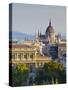 Hungarian Parliament Building, Budapest, Hungary-Doug Pearson-Stretched Canvas