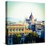 Hungarian Parliament Building, Budapest, Hungary-Doug Pearson-Stretched Canvas