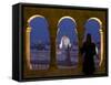 Hungarian Parliament Seen from Fishermans Bastion, Budapest, Hungary-Doug Pearson-Framed Stretched Canvas