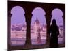 Hungarian Parliament Seen from Fishermans Bastion, Budapest, Hungary-Doug Pearson-Mounted Photographic Print