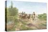 Hungarian Peasants Going to a Dance-Fritz van der Venne-Stretched Canvas