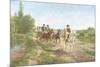 Hungarian Peasants Going to a Dance-Fritz van der Venne-Mounted Giclee Print