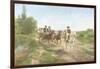 Hungarian Peasants Going to a Dance-Fritz van der Venne-Framed Giclee Print