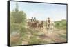 Hungarian Peasants Going to a Dance-Fritz van der Venne-Framed Stretched Canvas