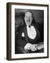 Hungarian Prince George Festetics Clad in Tuxedo While Sitting in Chair at Festetics Castle-Margaret Bourke-White-Framed Photographic Print