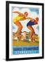 Hungarian Swim Meet Poster-null-Framed Art Print