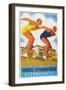 Hungarian Swim Meet Poster-null-Framed Art Print