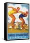 Hungarian Swim Meet Poster-null-Framed Stretched Canvas