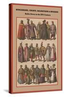 Hungarians, Croats, Dalmatians and Russians Baltic Dress in the XVI Century-Friedrich Hottenroth-Stretched Canvas