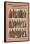 Hungarians, Croats, Dalmatians and Russians Baltic Dress in the XVI Century-Friedrich Hottenroth-Framed Stretched Canvas